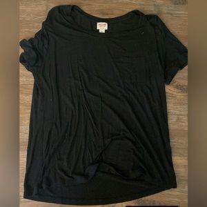 Black target soft t shirt
